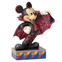 Jim Shore Disney Traditions Colorful Count Vampire Mickey Mouse Statue