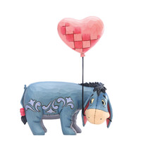 Jim Shore Disney Traditions - Winnie The Pooh & Friends - Eeyore with a Heart Balloon, Love Floats