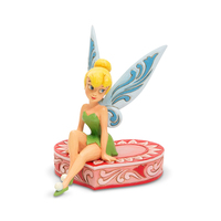 Jim Shore Disney Traditions - Peter Pan - Tink Sitting on Heart, Love Seat