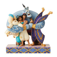 Jim Shore Disney Traditions - Aladdin - Group Hug Statue