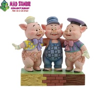 Jim Shore Disney Traditions - Three Little Pigs - Squealing Siblings Statue