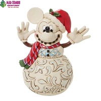 Jim Shore Disney Traditions - Micky Mouse - Snowman Snowy Smiles Statue
