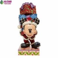 Jim Shore Disney Traditions - Micky Mouse - Here Comes Old St Mick Statue