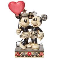 Jim Shore Disney Traditions - Mickey & Minnie Mouse - Love Is In The Air Statue