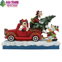 Jim Shore Disney Traditions - Mickey & Friends - Christmas FAB 4 with Truck Statue
