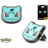 Pokemon Earrings Bulbasaur Head Pair