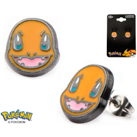 Pokemon Earrings Charmander Head Pair