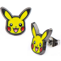 Pokemon Earrings Pikachu Head Pair
