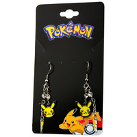 Pokemon - Pikachu & Lightning Bolt Dangle Earrings