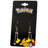 Pokemon - Pokeball & Lightning Bolt Dangle Earrings