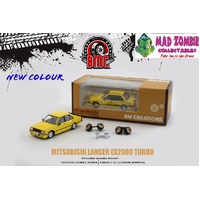 BM Creations 1:64 Scale - Mitsubishi Lancer EX2000 Turbo Yellow W/Accessories