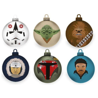 Official Star Wars The Empire Strikes Back Baubles - Christmas Tree Decorations