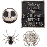 Nightmare Before Christmas Lapel Pin 4 Pack Set