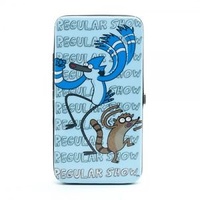 Regular Show Mordecai and Rigby Blue Juniors Hinge Wallet