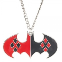 Harley Quinn Bat Signal Necklace