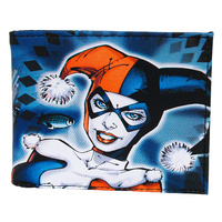 Harley Quinn POW DC Comics Mens All Over Sublimation Print Bifold Wallet