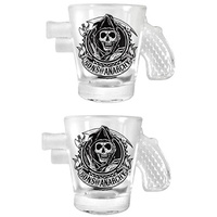 Sons of Anarchy Shot Glasses Set of 2 Gun