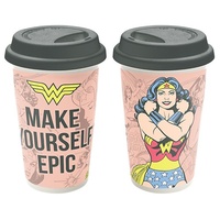 DC Comics Wonder Woman Ceramic Travel Mug
