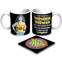 Wonder Woman Coffee Mug and Coaster