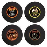 ACDC Set of 4 Vinyl Coasters