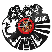 ACDC Vinyl Record Wall Clock