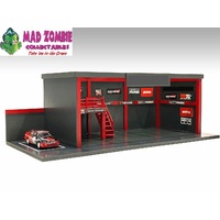 American Diorama 1/64  Garage Diorama (Advan Yokohama sticker pack included)