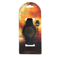 Supernatural Anti-Possession Pentagram Symbol LED Watch