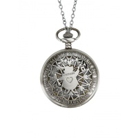 ALICE IN WONDERLAND - LATE RABBIT POCKET WATCH NECKLACE