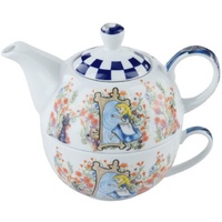 Alice in Wonderland Tea for One Teapot & Cup Set