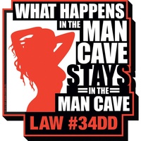 Man Cave What Happens Funky Chunky Magnet