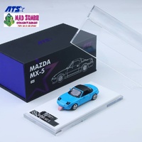 ATS 1/64 - MX-5 Eunos Roadster (NA/Miata) Retractable-Headlight 丨Removable Top Each Comes With the Tongue Accessory. Blue (PRE-ORDER)