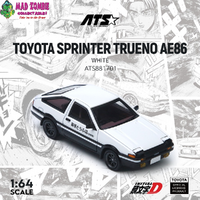ATS 1/64 - Initial D AE86 White (with Pop Up Headlights) (PRE-ORDER)