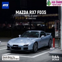 ATS 1/64 - MAZDA RX7 FD3S - Metallic Gray (with Pop Up Lights Feature) -  (PRE-ORDER)