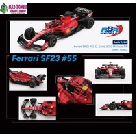 BBR Models - Ferrari SF23 #55 C. Sainz 2023 Monaco GP - PRE-ORDER