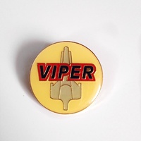 Battlestar Galactica (New BSG) Viper Pilot Logo Pin - Metal Enamel Die-Cut Pin 