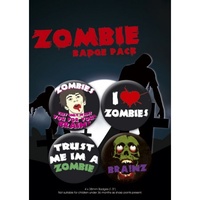 Zombie Badge 4 Pack