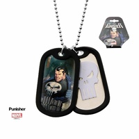 Punisher Double Dog Tags Necklace