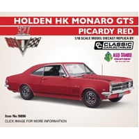Classic Carlectables 1/18 Scale - Holden HK Monaro GTS 327 Picardy Red - (PRE-ORDER)