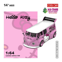 Cool Car 1/64 - Volkswagen T1 - Hello Kitty Light Pink (Limited to 500pcs World Wide) - PRE-ORDER