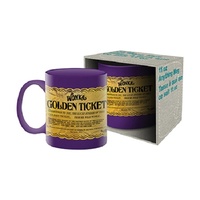 Willy Wonka Golden Ticket Mug