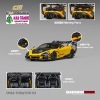 CM Model 1/64 - DarwinPRO 720SE²GTR Pearle yellow #99 - PRE-ORDER