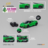 CM Model 1/64 - Mclaren 765LT Chrome green