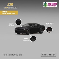 CM Model 1/64 - Dodge Demon 170 Matte Black - PRE-ORDER