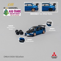 CM Model 1/64  -  Mitsubishi Lancer Evo IX Metallic blue Carbon