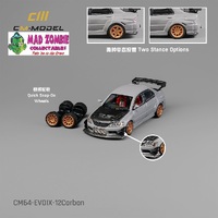 CM Model 1/64 - Mitsubishi Lancer Evo IX Widebody Carbon Gray