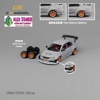 CM Model 1/64 - Mitsubishi Lancer Evo IX Widebody Gray 