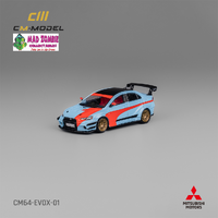 CM Model 1/64 - Mitsubishi Lancer Evo X Varis Widebody Orange & Blue - PRE-ORDER