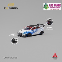 CM Model 1/64  -  Mitsubishi Lancer Evo X Varis White 