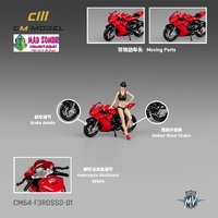 CM Model 1/64 - MV Agusta F3Rosso Red With Showgirl MV