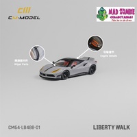 CM Model 1/64 - LBWK 488 Wide Body Grey 